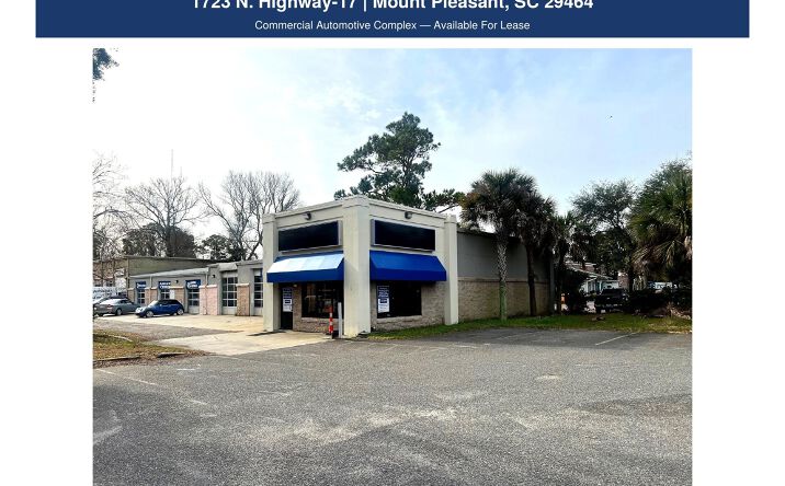 Pictures of Retail, Industrial, Office property located at 1723 N Highway 17, Mount Pleasant, SC 29464 for lease - image #1