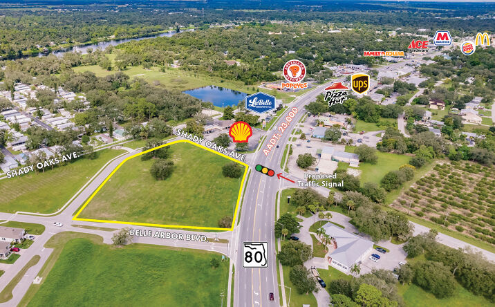 Pictures of Land property located at W. Hickpochee Ave. and Shady Oaks Ave., LaBelle, FL 33935 for lease - image #1