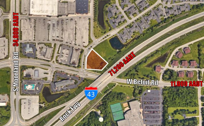 Pictures of Land property located at NEC Moorland Road & Beloit Road, New Berlin, WI 53151 for lease - image #1