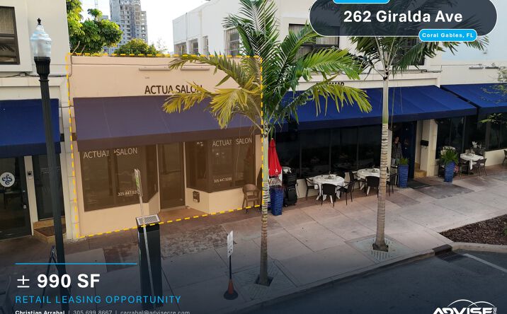 Pictures of Retail property located at 262 Giralda Avenue, Coral Gables, FL 33134 for lease - image #1