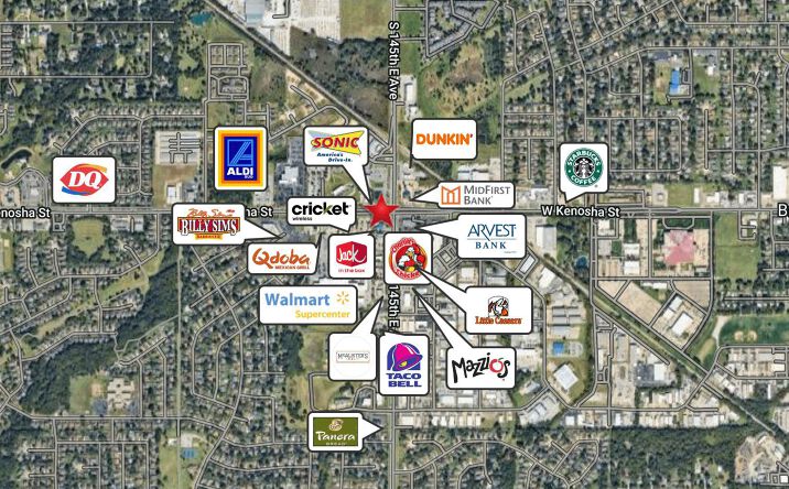 Pictures of Retail property located at 900 N Aspen, Broken Arrow, OK 74012 for lease - image #1