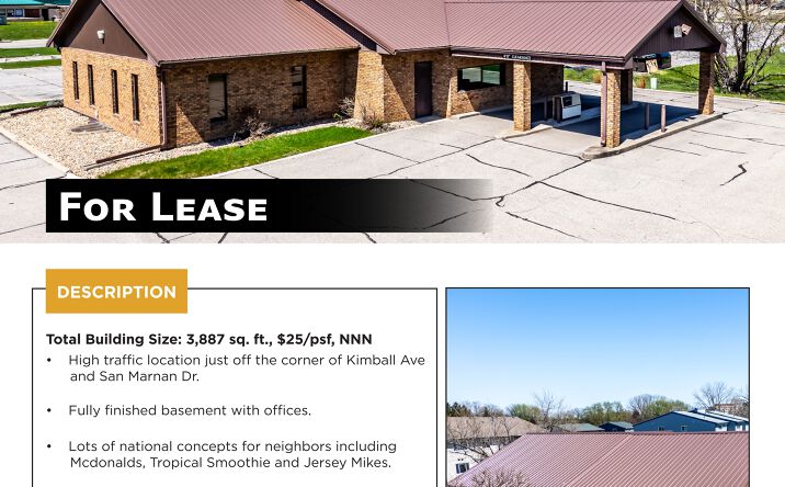 Pictures of Retail, Office property located at 3731 Kimball Ave, Waterloo, IA 50702 for lease - image #1