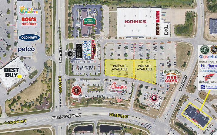 Pictures of Land property located at 6515 Mills Civic Pkwy, West Des Moines, IA 50266 for lease - image #1