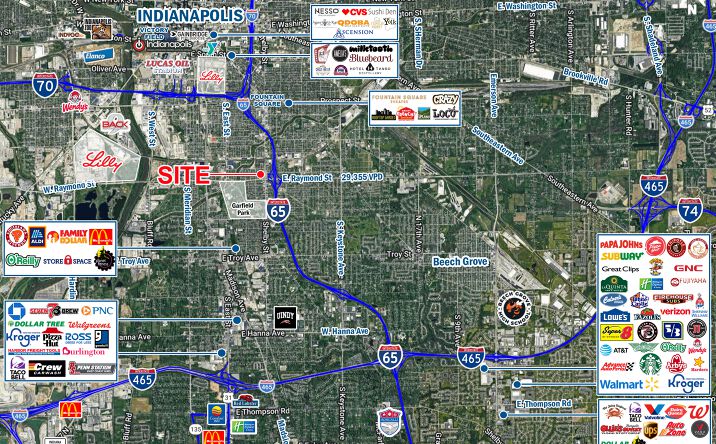 Pictures of Retail property located at 2176 Shelby Street, Indianapolis, IN 46203 for lease - image #1