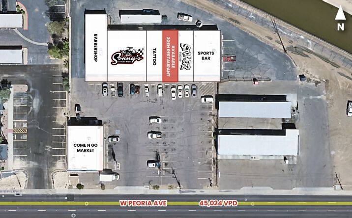 Pictures of Retail, Restaurant property located at 4422 West Peoria Avenue, Glendale, AZ 85302 for lease - image #1