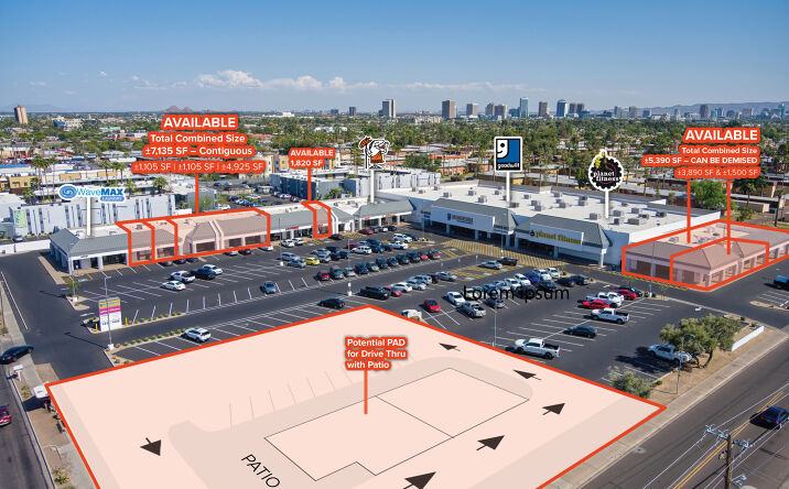 Pictures of Retail property located at 1615 W Camelback Rd, Phoenix, AZ 85015 for lease - image #1