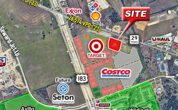 Pictures of Retail, Restaurant property located at 10760 Texas 29, Liberty Hill, TX 78642 for lease - image #1