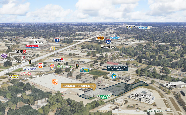 Pictures of Retail property located at 10420 Coursey Boulevard, Baton Rouge, LA 70816 for lease - image #1