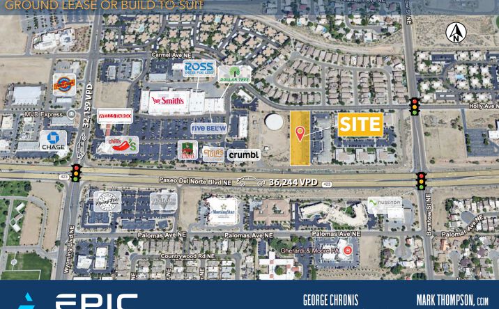 Pictures of Land property located at 8200 Carmel Avenue Northeast, Albuquerque, NM 87122 for lease - image #1