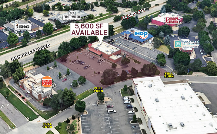 Pictures of Retail, Restaurant property located at 2030 Ken Pratt Boulevard, Longmont, CO 80501 for lease - image #1