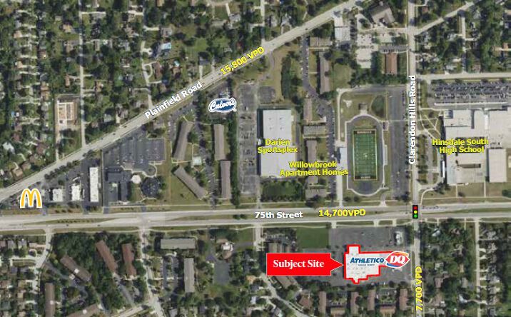 Pictures of Retail property located at 305-341 W 75th Street, Willowbrook, IL 60527 for lease - image #1