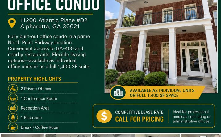 Pictures of Office, Special Purpose property located at 11200 Atlantis Place, Alpharetta, GA 30022 for lease - image #1