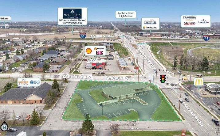 Pictures of Land property located at 3321 North Ballard Road, Appleton, WI 54911 for lease - image #1