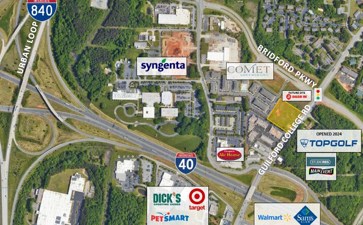 Pictures of Retail, Land, Restaurant property located at 600 Guilford College Road, Greensboro, NC 27409 for lease - image #1
