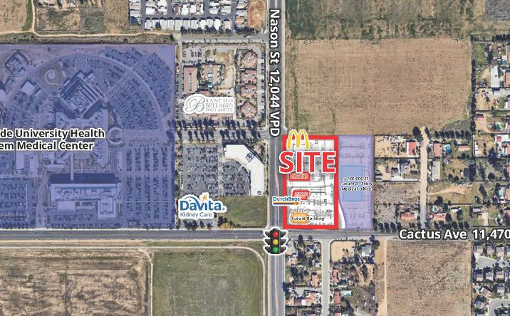 Pictures of Retail property located at NEC Cactus Ave & Nason St, Moreno Valley, CA 92555 for lease - image #1