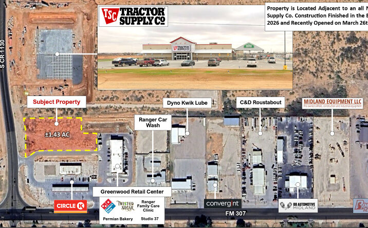 Pictures of Retail, Land property located at TBD South County Road 1130, Midland, TX 79706 for lease - image #1