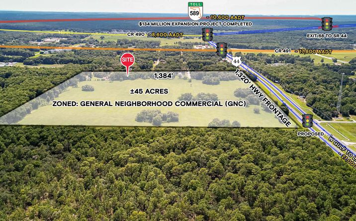 Pictures of Land property located at 2630 W Gulf to Lake Highway, Lecanto, FL 34461 for lease - image #1