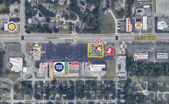 Pictures of Retail, Restaurant property located at 8021 State Ave, Kansas City, KS 66112 for lease - image #1