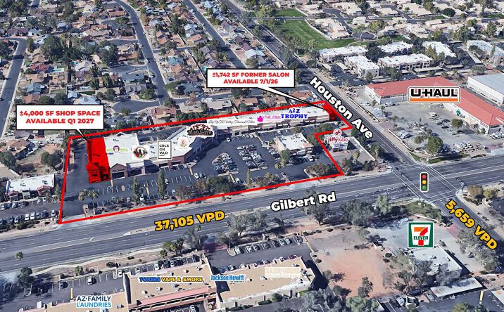 Pictures of Retail property located at SWC of Houston Ave and Gilbert Rd, Gilbert, AZ 85234 for lease - image #1