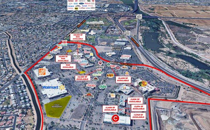 Pictures of Retail property located at Southwest Corner of Dobson Rd and Loop 202, Mesa, AZ 85201 for lease - image #1