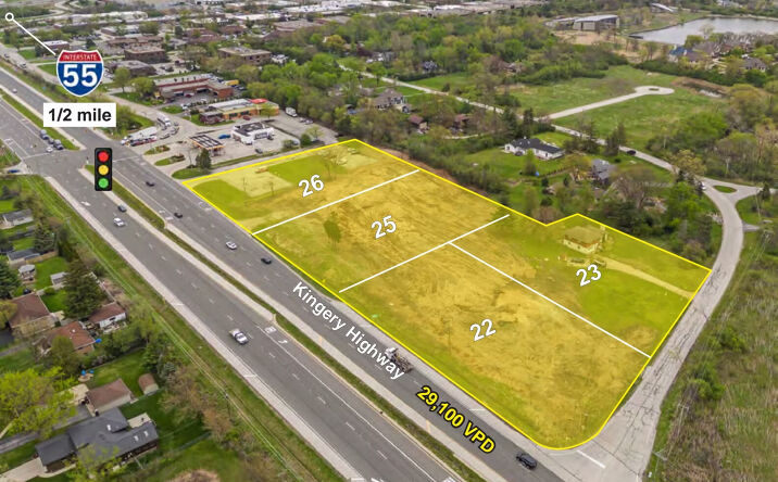 Pictures of Retail, Land property located at 8501/8511 Kingery Hwy & 8620/8612 Meadowbrook, Burr Ridge, IL 60527 for lease - image #1