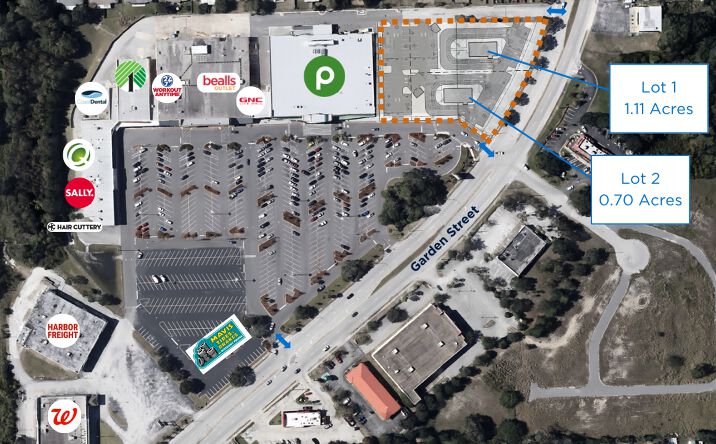 Pictures of Land, Restaurant, Retail property located at 3275 Garden Street, Titusville, FL 32796 for lease - image #1