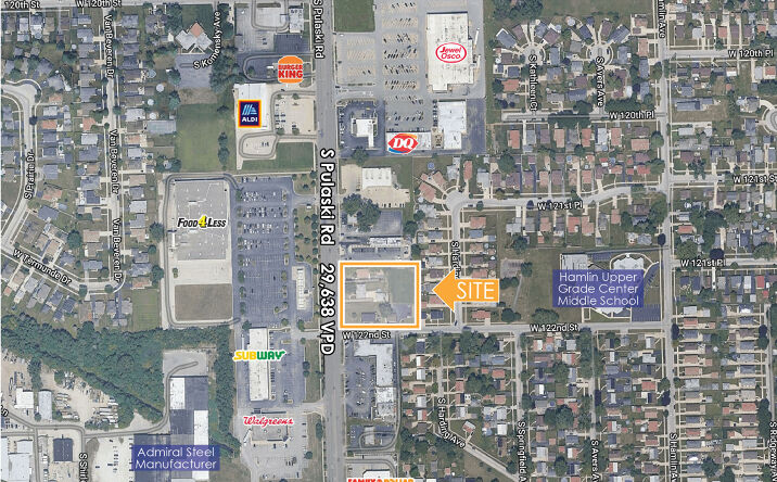 Pictures of Land property located at 12139 S Pulaski Rd, Alsip, IL 60803-1813 for lease - image #1