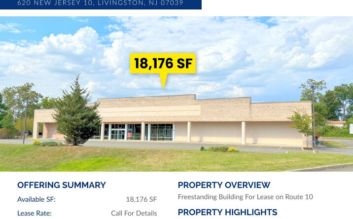 Pictures of Retail property located at 620 New Jersey 10, Livingston, NJ 07039 for lease - image #1