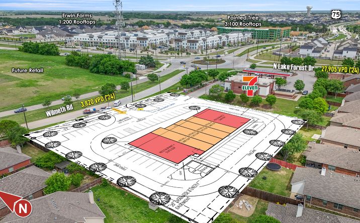 Pictures of Retail, Land, Restaurant property located at 5049 Wilmeth Road, McKinney, TX 75071 for lease - image #1