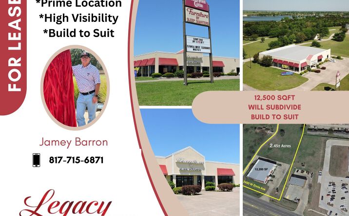 Pictures of Retail, Office, Restaurant property located at 2400 West Ennis Avenue, Ennis, TX 75119 for lease - image #1