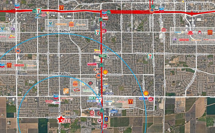Pictures of Retail, Office, Restaurant property located at SEC Demaree St & Visalia Pkwy, Visalia, CA 93277 for lease - image #1