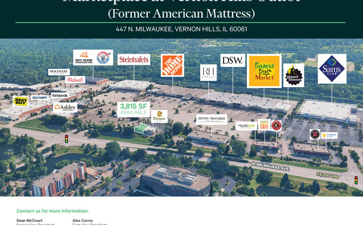 Pictures of Retail property located at 447 North Milwaukee Avenue, Vernon Hills, IL 60061 for lease - image #1
