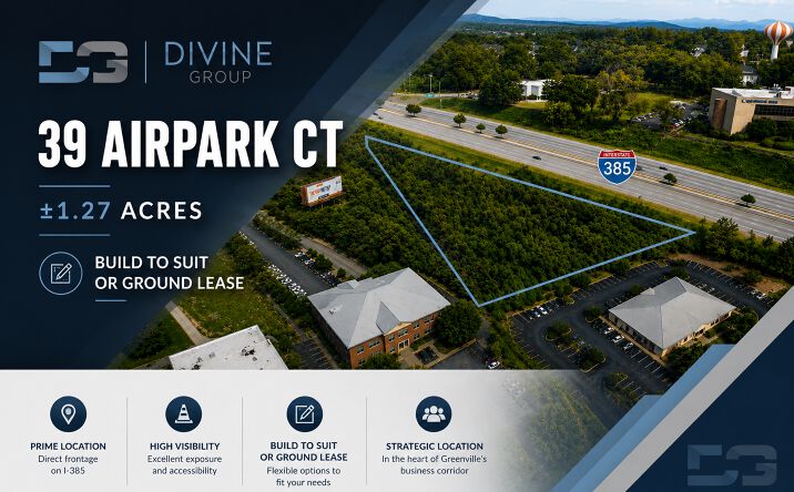 Pictures of Land property located at 39 Airpark Ct, Greenville, SC 29607 for lease - image #1
