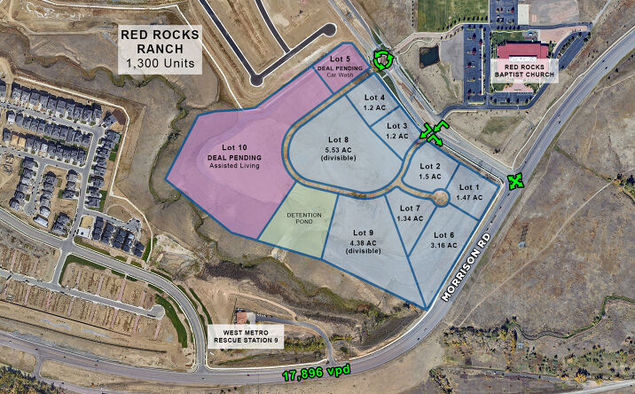 Pictures of Land, Special Purpose property located at Morrison Rd. & McIntyre St., Morrison, CO 80465 for lease - image #1