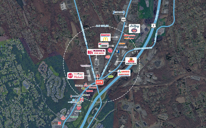 Pictures of Land property located at 106 Federal Rd, Brookfield, CT 06804 for lease - image #1