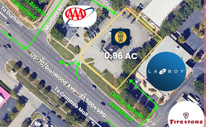 Pictures of Retail property located at 6010 Glenwood Ave, Raleigh, NC 27612 for lease - image #1