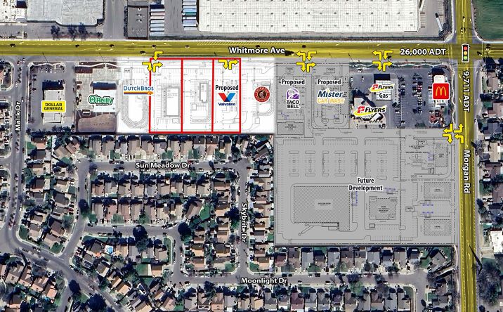 Pictures of Retail, Land, Restaurant property located at SWQ Whitmore Ave. & Morgan Rd., Ceres, CA 95307 for lease - image #1