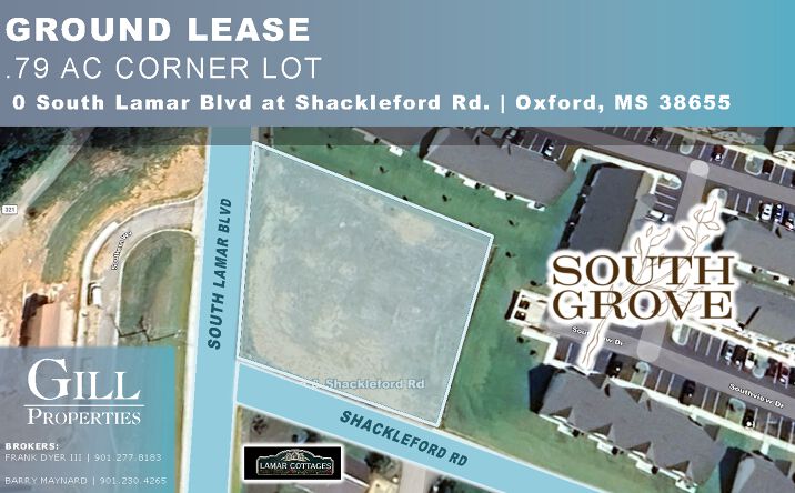 Pictures of Land property located at 0 South Lamar Blvd at Shackleford Rd, Oxford, MS 38655 for lease - image #1