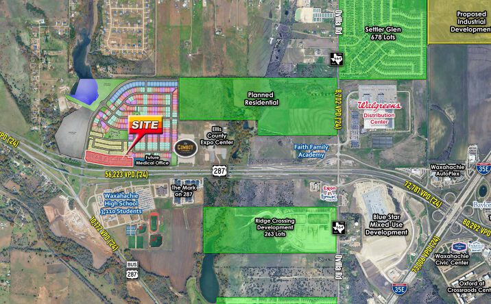 Pictures of Retail, Office, Restaurant property located at NEQ US-287 & Black Champ Rd, Waxahachie, TX 75167 for lease - image #1