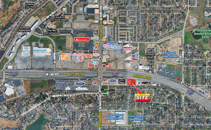 Pictures of Land property located at SEQ of I-820 & Rufe Snow Dr, Fort Worth, TX 76180 for lease - image #1