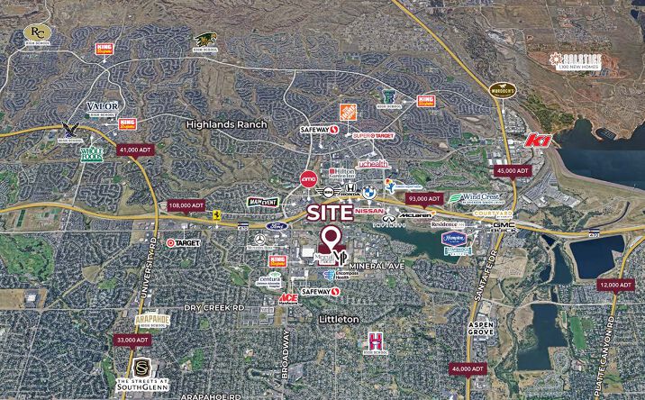 Pictures of Retail, Land property located at Mineral Place & Broadway, Littleton, CO 80120 for lease - image #1
