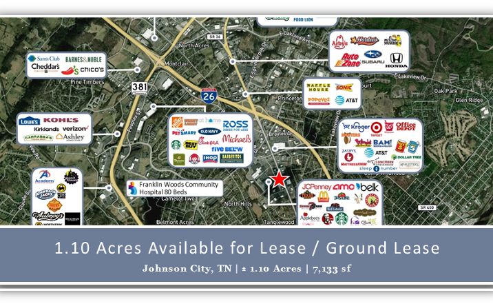 Pictures of Retail property located at 1905 N Roan Street, Johnson City, TN 37601 for lease - image #1