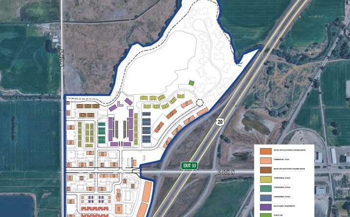 Pictures of Retail, Land, Restaurant property located at US Highway 20 & ID Highway 33 Interchange, Sugar City, ID 83448 for lease - image #1