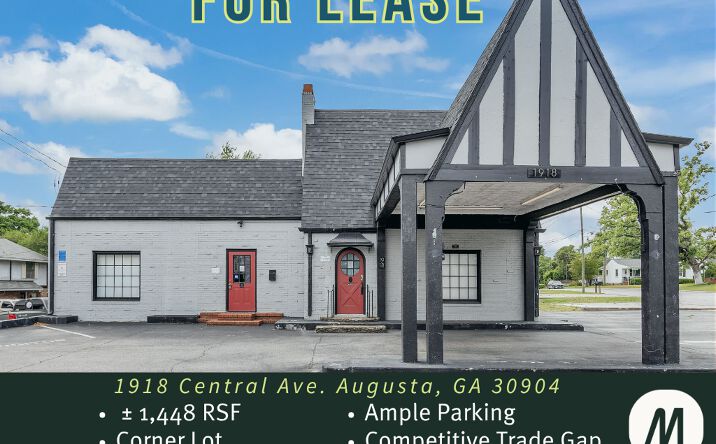 Pictures of Retail, Office, Restaurant property located at 1918 CENTRAL AVE, AUGUSTA, GA 30904-4126 for lease - image #1