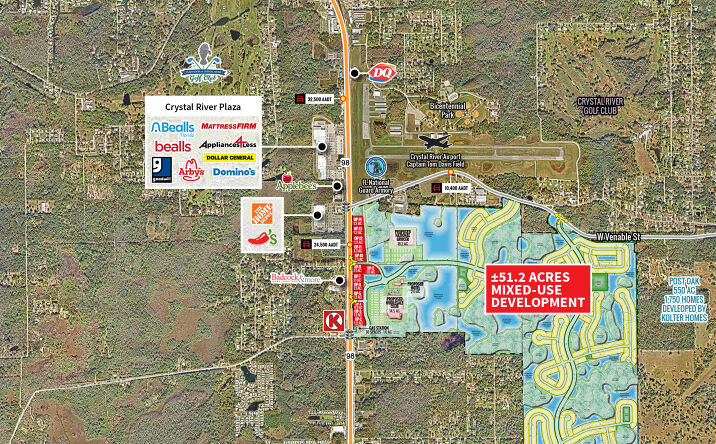 Pictures of Land, Special Purpose property located at US Hwy 98 & Penn Drive, Crystal River, FL 34429 for lease - image #1
