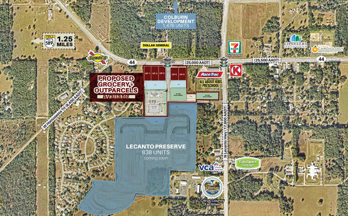 Pictures of Land, Special Purpose property located at Gulf to Lake Hwy & S Lecanto Hwy, Lecanto, FL 34461 for lease - image #1