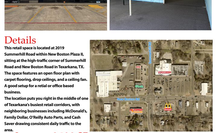 Pictures of Special Purpose property located at 2019 Summerhill Road, Texarkana, TX 75501 for lease - image #1