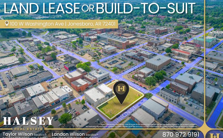 Pictures of Land property located at 100 W Washington Ave, Jonesboro, AR 72401 for lease - image #1