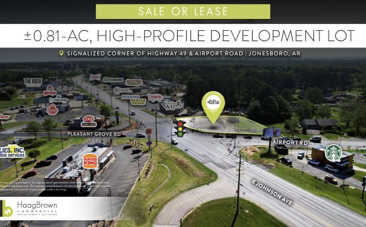 Pictures of Land property located at 1722 Airport Rd, Jonesboro, AR 72401 for lease - image #1
