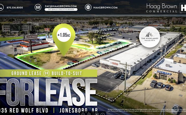 Pictures of Land property located at 1935 Red Wolf Blvd, Jonesboro, AR 72401 for lease - image #1